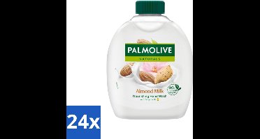 Palmolive - Amandelmelk - Handzeep Navulling - Zacht & Hydraterend - 300 ml - Voordeelverpakking - 24 stuks