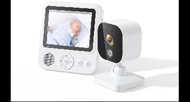 Videomonitor met camera 2.4G transmissie, babyfoon met 2-weg audio, infrarood nachtzicht