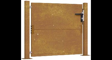 vidaXL - Poort - 100x75 - cm - cortenstaal