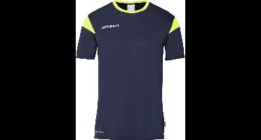 Uhlsport Squad 27 Shirt Korte Mouw Kinderen - Marine / Fluogeel | Maat: 128