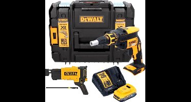 DeWalt DCF 620 E1T accu-droogbouwschroevendraaier 18 V 30 Nm borstelloos + 1x Powerstack accu 1.7 Ah + lader + TSTAK