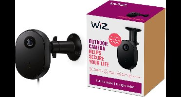 WiZ Slimme Buitencamera - Home Monitoring - Live video stream - Tweerichtingsaudio - Directe meldingen - Beweging- en geluidsdetectie - Koppel met je slimme WiZ verlichting - Nachtzicht