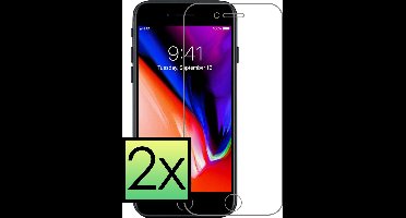 Screenprotector - 2 Stuks - Geschikt voor Apple iPhone 7 Plus - Extra Sterk - Beschermglas - Gehard Glas - Tempered Glass - Screen Protector - Bescherm Cover