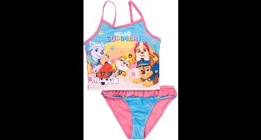 Paw Patrol Tankini / Zwemkleding - Skye en Everest - Roze/Blauw - Maat 98/104