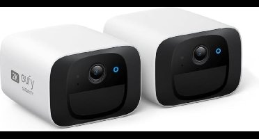 eufy Security 2*SoloCam C210 Wireless Outdoor Camera, 2K Resolution, No Monthly Fee, Wireless, 2.4 GHz WiFi, HomeBase 3 Compatible