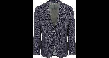 Suitable Blazer Linnen Streep Donkerblauw (navy) - Maat 52 - Heren blazer