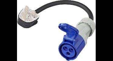 ProPlus Verloopkabel - 40 cm - UK stekker naar CEE - IP44 - Camping en boot