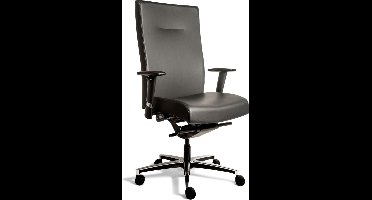 Workliving Manager XL Zwart PVC - Bureaustoel Ergonomisch Design (N)EN 1335 tot 200KG