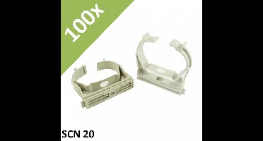 Fischer, clip clamp, SCN 20, clamp, pipe clamp, 1262 VE 100 pieces - 1) 100x SCN 20