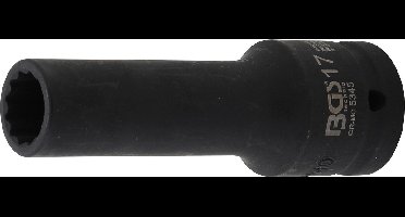 BGS Kracht dopsleuteldop twaalfkant, diep 3/4 17 mm