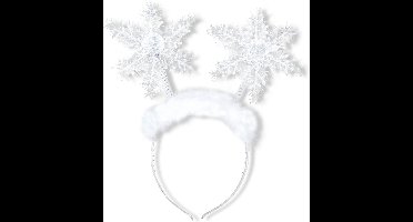 Haarband sneeuwvlokjes met pluche