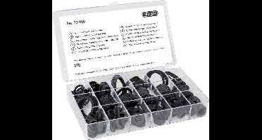 Pressol 73080 Rubberen afdichtring set-278 onderdelen 10 afmetingen-Ø 9 - 34 mm i Inhoud: 1 set(s)