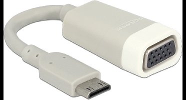 Premium Mini HDMI naar VGA adapter - compact / grijs - 0,15 meter
