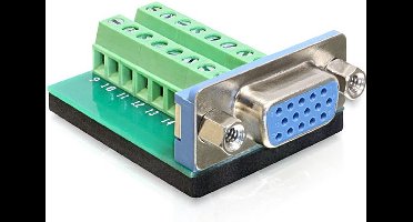 Delock - Adapter VGA Buchse - Terminalblock 16pin