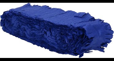Folat Feest/verjaardag versiering - crepe slingers - blauw - 24 meter - papier - feestartikelen