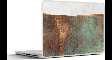 Laptop sticker - 10.1 inch - Abstract - Luxe - Goud - 25x18cm - Laptopstickers - Laptop skin - Cover