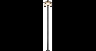 TRIO CAVADO - Paalverlichting - Antraciet - excl. 3x E27 4W - Buitenverlichting - IP44