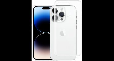 Just in Case hoesje geschikt voor iPhone 14 Pro Hoesje Siliconen - Flexibele Case - Transparant