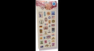 3D sticker Steden/landen, foam stickers