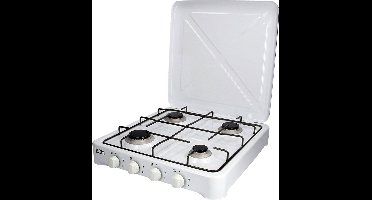 EDM 4-Pits Gaskooktoestel - Camping - Wit - 50x50x12cm