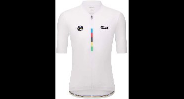 Santini Uci World Champion Mondo 2025 Korte Mouw Wielertrui Wit XL