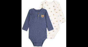 Huggies Clothes 5z2860 Lichaam 2 Eenheden Wit,Blauw 9 Months