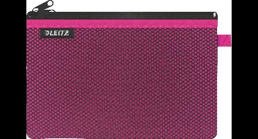 Leitz WOW Etui Met Twee Vakken - Opbergen en Organiseren - Maat L -  Roze