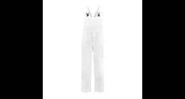 Party Tuinbroek Wit Volwassenen Premium - Maat XXXL