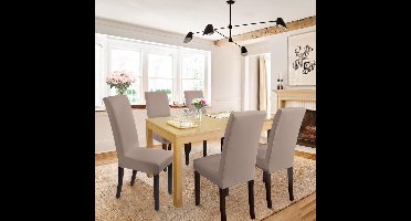 Stoelhoes-Stoelhoezen-Hotel- Eetkamer- Banket-Decor voor Bruiloftsfeest-4 Stuks- Khaki