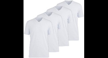 OLYMP T-shirt 4 Pack V Neck T-Shirt Verpakking van 4