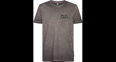 Petrol Industries - Heren Logo T-shirt Nebula - Zwart - Maat M