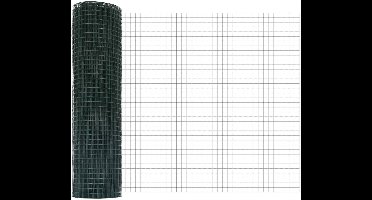 vidaXL - Gelast - draadhek - Groen