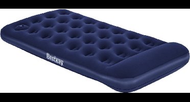 Bestway – Luchtbed – 1-Persoons – 99×188×28 cm – Blauw – Met Ingebouwde Voetpomp - 1-persoons Luchtbed - Campingbed - Buitenbed - Voetpomp Luchtbed - Luchtbed Met Voetpomp