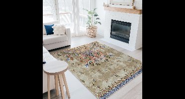 Stijlvol Wasbaar Antislip Vloerkleed Rechthoek – Katoen & Polypropyleen – Voor BinnenTeppichDik 180 2