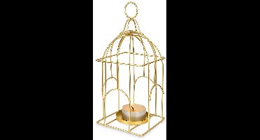 Home Styling Collection - Metalen Lampion - Goud - Industrial Loft - 25cm