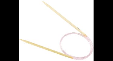 Rond Breinaalden - Flexibele Breinaalden - Bamboe - Dikte: 4mm - Lengte: 40cm - Creotime - 1 Stuk