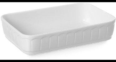 HENDI Rechthoekige ovenschaal – porselein – thermoshockbestendig – 2,3L – 282x192x65 mm