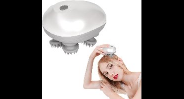 RVV® Hoofdmassage - Hoofdmassage Apparaat - Massage Apparaat - 3 Modus - 4 Massagetakels, zilver 11cm x 11cm x 8cm