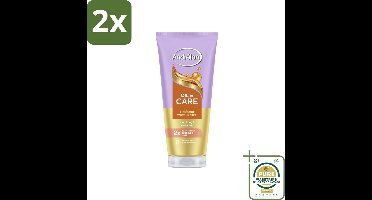 Andrélon – Haarmasker WOW – Oil & Care – 180 ml - Voordeelverpakking - 2 stuks - Droog haar - Pluizig haar