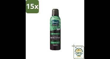15 x Kneipp – Men Nature Feeling – Douche Foam – Frisse Dennengeur – 200 ml - Grootverpakking - Douche Foam - Scheerschuim - Frisse Den - Natuurlijke Ingrediënten - Hydraterend Schuim