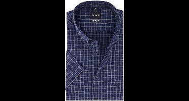 Olymp overhemd korte mouw donkerblauw