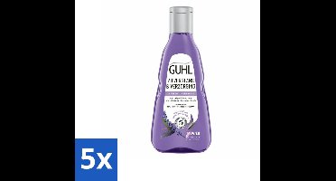 5 x Guhl - Shampoo - Zilverglans & Verzorging - 250 ml - Zilverglans Shampoo - Anti-Geel Shampoo - Grijs Haar Shampoo - Blond Haar Shampoo - Haarverzorging