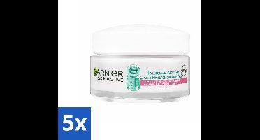 5 x Garnier - SkinActive - Dagcrème - Hyaluronzuur & Aloë Vera - Hydraterend - 50 ml - Hyaluronzuur Crème - Aloë Vera Crème - Hydraterende Crème - Dagcrème - Huidhydratatie