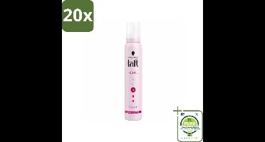 20 x Taft - Haarmousse - Curl 3 - Gedefinieerde krullen - 200 ml - Grootverpakking - Krullenmousse - Krullen Definiëren - Krullen Fixeren - Haarstyling - Taft Curl Mousse