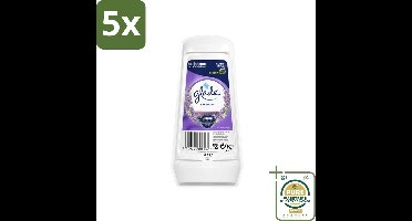 5 x Glade - Gel - Tranquil Lavender & Aloë - 150 g - Grootverpakking - Luchtverfrisser Gel - Lavendel Geur - Aloe Vera Geur - Rustgevende Geur - Geur Neutraliseren