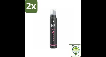 Taft - Haarmousse - Power 5 - Zijdezachte hold - 200 ml - Voordeelverpakking - 2 stuks - Haar mousse - Volume mousse
