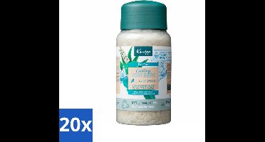 20 x Kneipp - Voetbadzout - Cooling - Aloe Vera & Watermunt - 600 g - Menthol - Mineraalzout - Luisenhall Zoutmijn - Natuurlijke Ingrediënten - Vegan