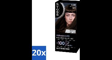 SYOSS - Coloration 3-89 Bronze Coffee - Haarverf - Grijsdekking - Vermindert Haarbreuk - Bulkverpakking - 20 stuks