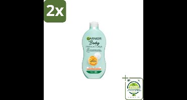 Garnier - Body - Bodylotion - Intensive 7 Days - Verzorgend - Mango-extract & Probiotica - 400 ml - Voordeelverpakking - 2 stuks - Bodylotion - Intensieve hydratatie