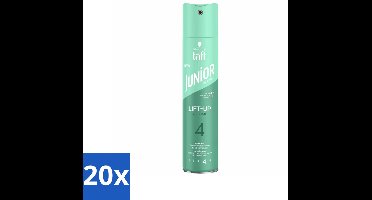 20 x Taft - Lift-Up Volume 4 - Haarspray - Extra volume voor kids - 250 ml - Haarspray Voor Kinderen - Extra Volume Voor Kinderen - Lift-up Volume - Kinderhaar - Haarspray Kids